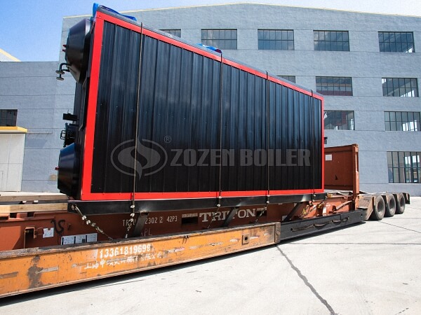 ZOZEN hot water tube boiler is shipping to Australia