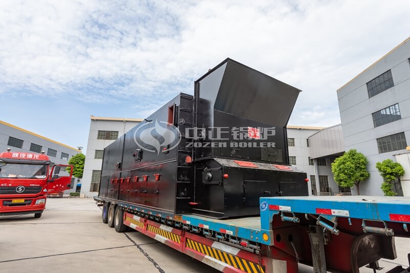 7MW Double Drums Water Tube Coal Fired Hot Water Boiler