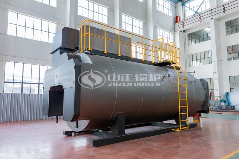 Industrial Gas Fired Steam Boiler With corrugated furnace three passes