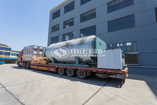 6 tons oil and gas fire tube steam boiler for rubber processing industry